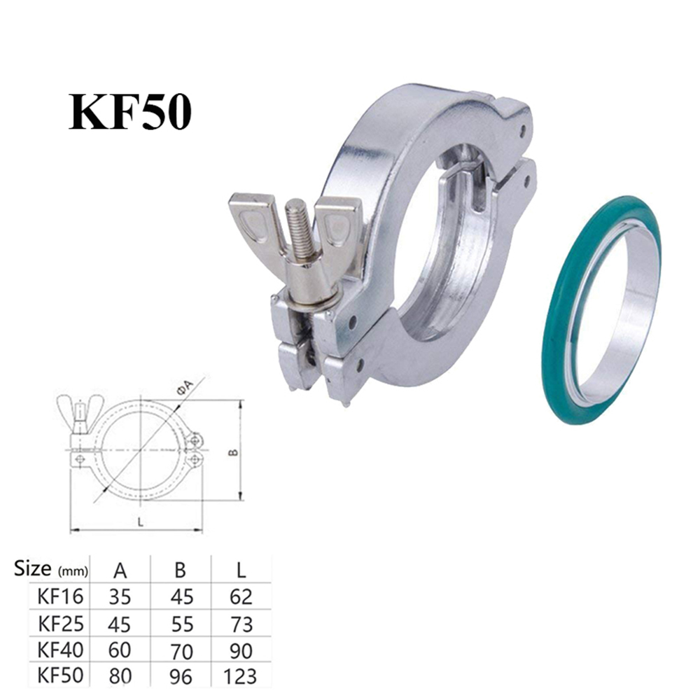 Aluminum Centering FKM O-ring Combo USA Ship KF-50 Aluminium Clamper Ring 