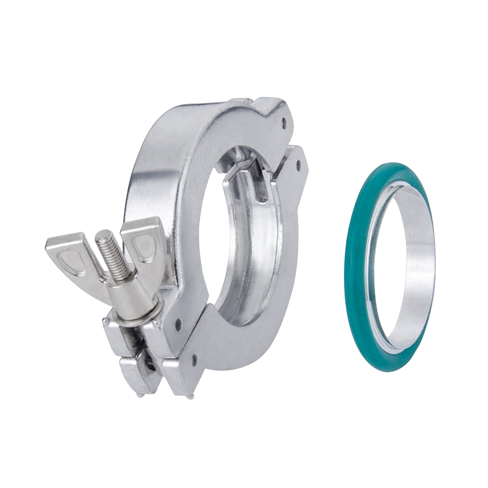 Aluminum Centering Ring KF-40 Aluminium Wing Nut Hinge Clamp Buna-N O-ring 