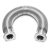 Bellows Hose Metal KF-16, 31.4 Inch, 800mm, Flex Coupling, ISO-KF Flange Size NW-16, Thin Wall Tubing, 304 Stainless Steel